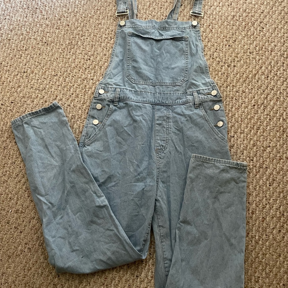 Light Wash Denim Overalls